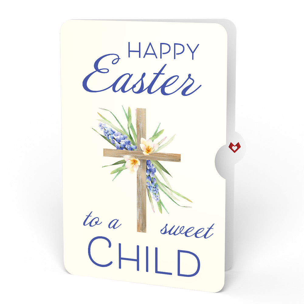 The Lord Bless You Floral Cross Easter Pop-Up Card and Sentiment Set for Kid