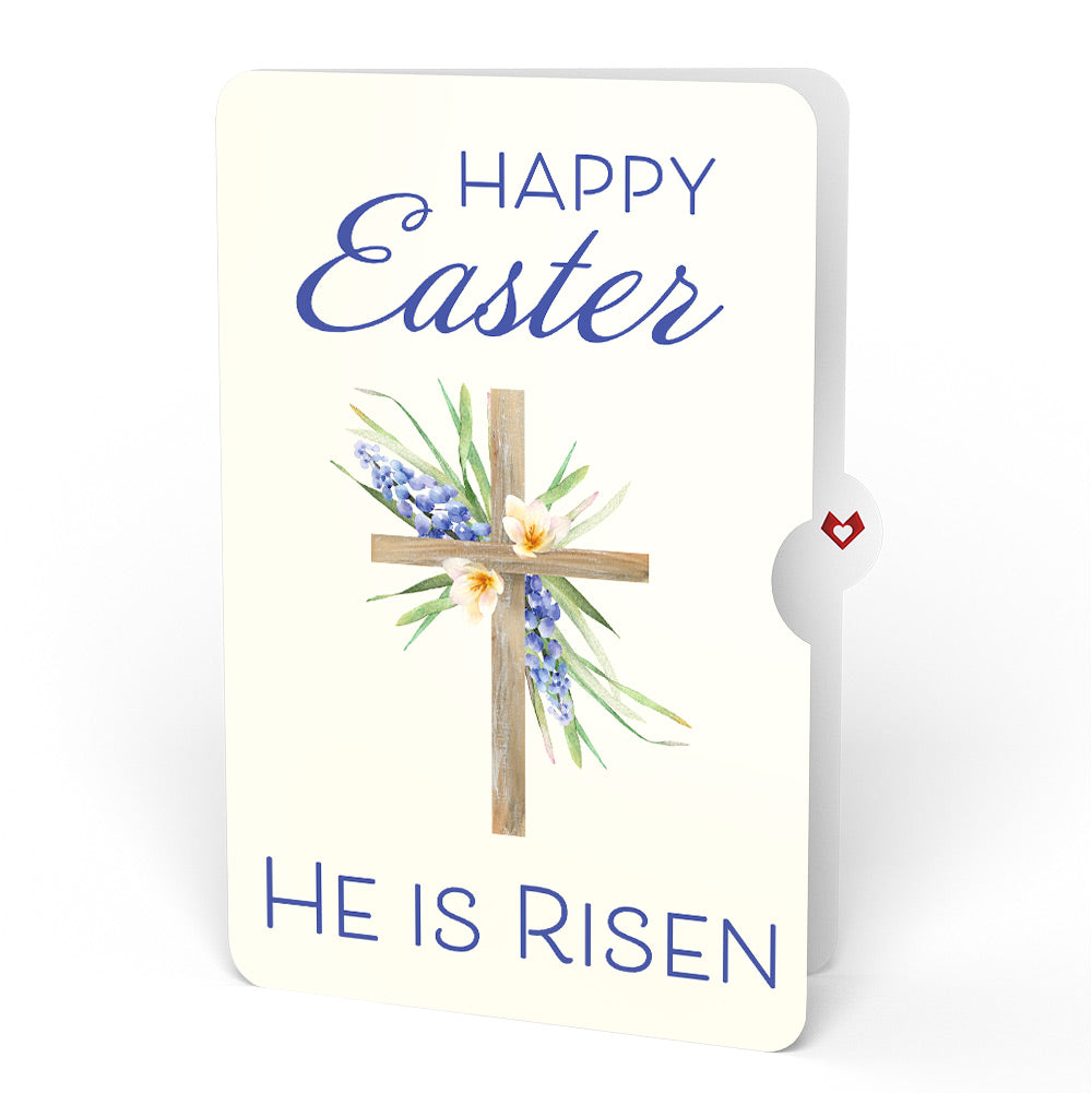 The Lord Bless You Floral Cross Easter Pop-Up Card and Wildflower Cross Grace He Is Risen Sentiment Set