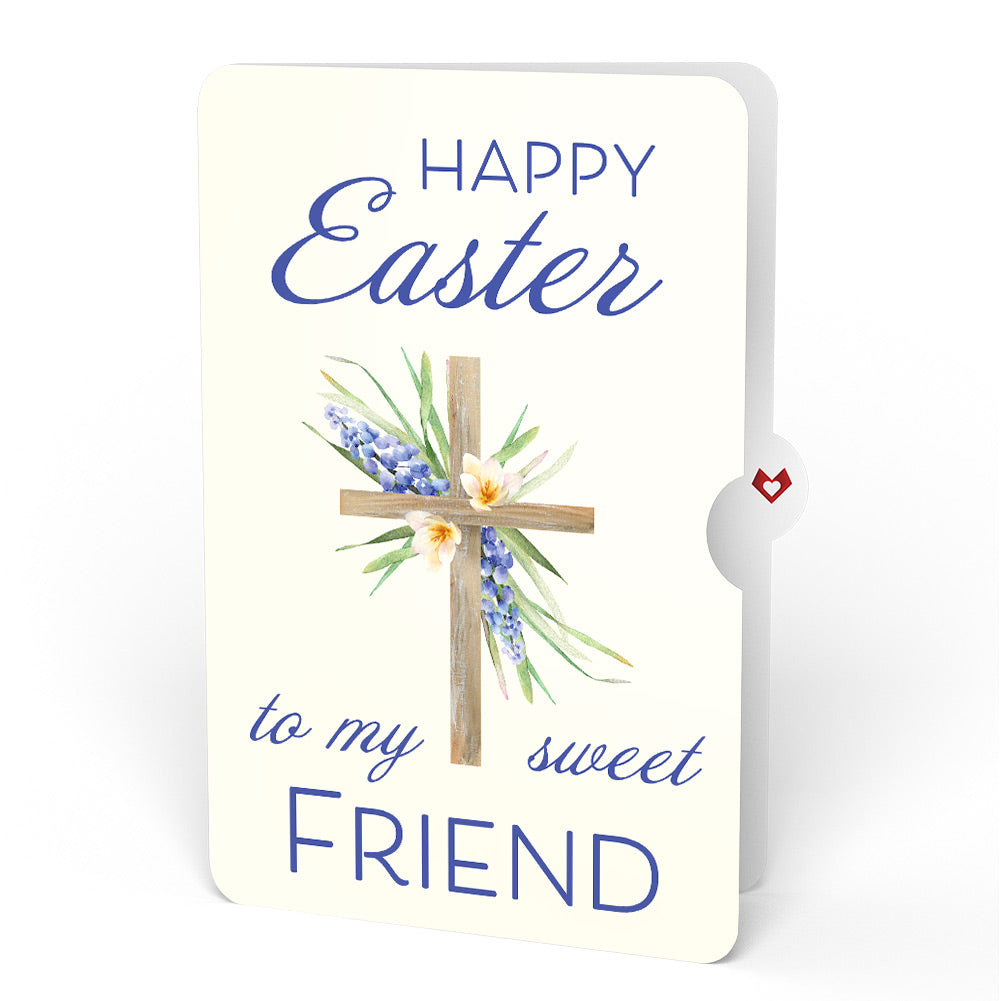 The Lord Bless You Floral Cross Easter Pop-Up Card and Sentiment Set for Friend