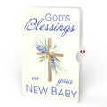The Lord Bless You Floral Cross New Baby Pop-Up Card and Sentiment Set for Parents
