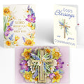 The Lord Bless You Floral Cross Confirmation Pop-Up Card and Sentiment Set