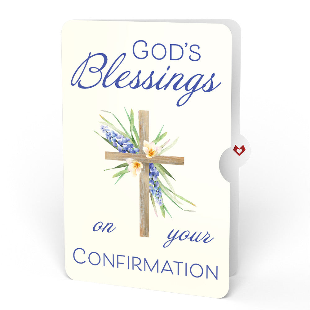 The Lord Bless You Floral Cross Confirmation Pop-Up Card and Sentiment Set