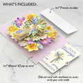 The Lord Bless You Floral Cross Confirmation Pop-Up Card and Sentiment Set