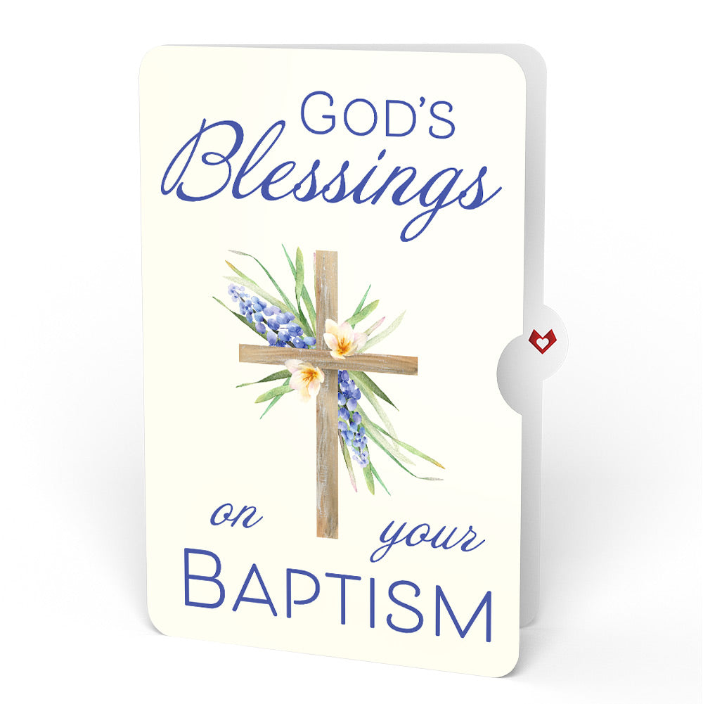 The Lord Bless You Floral Cross Baptism Pop-Up Card and Sentiment Set