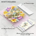 The Lord Bless You Floral Cross Baptism Pop-Up Card and Sentiment Set
