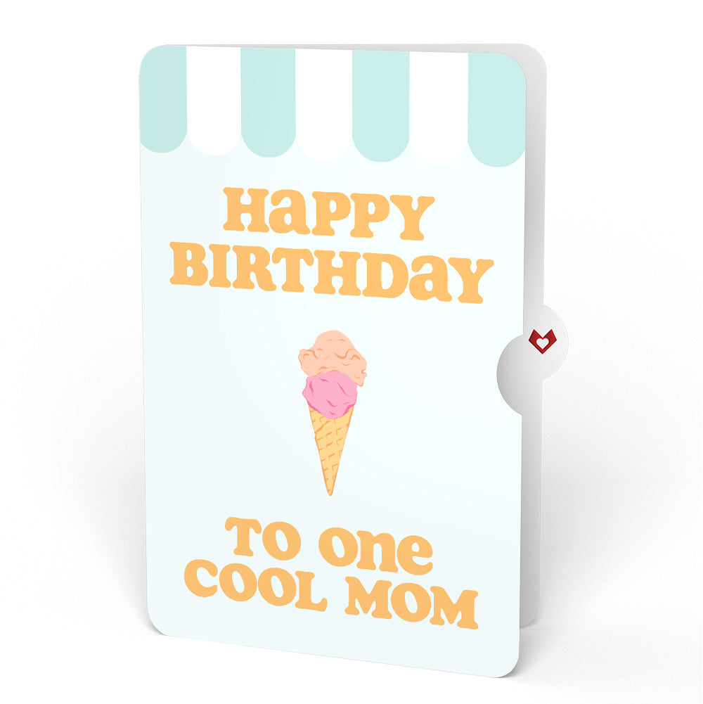 Sweet Day Ice Cream Birthday Pop-Up Card and Sentiment Set for Mom