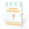 Sweet Day Ice Cream Birthday Pop-Up Card and Sentiment Set for Daughter