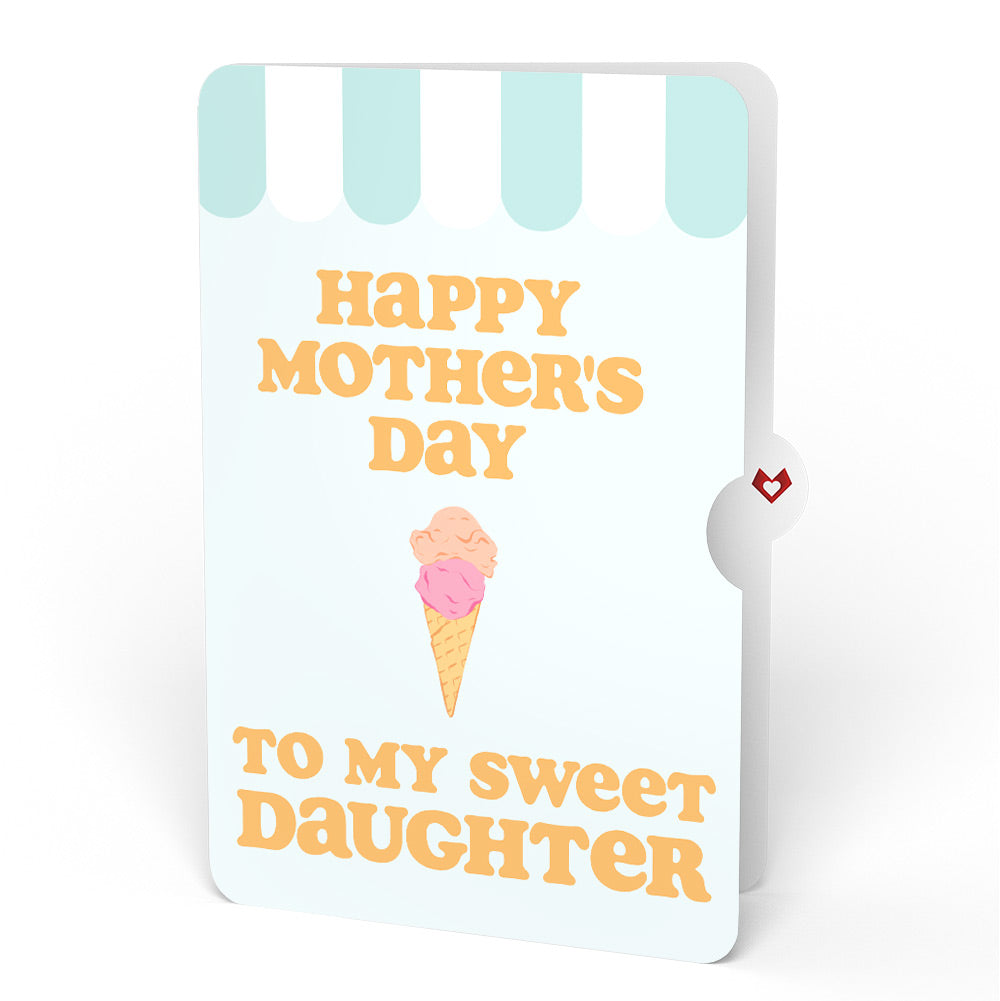 Sweet Day Ice Cream Mother’s Day Pop-Up Card and Sentiment Set for Daughter