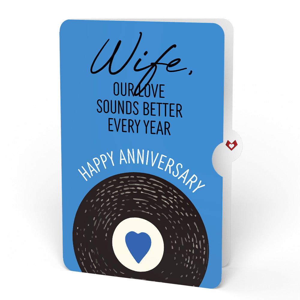 It Had to Be You Anniversary Music and Lights Pop-Up Card and Sentiment Set for Wife