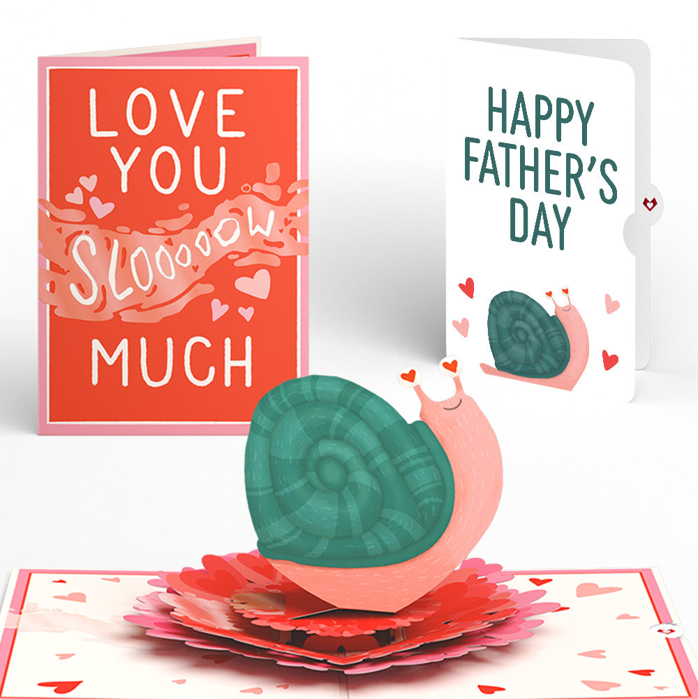 Love You Slow Much Snail Father’s Day Pop-Up Card and Sentiment Set for Dad