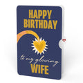 You Are My Sunshine Anglerfish Birthday Pop-Up Card and Sentiment Set for Wife