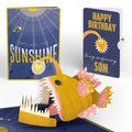You Are My Sunshine Anglerfish Birthday Pop-Up Card and Sentiment Set for Son