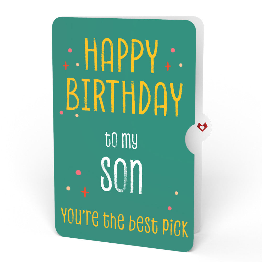 Pick You Every Time Birthday Pop-Up Card and Sentiment Set for Son