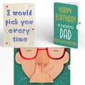 Pick You Every Time Birthday Pop-Up Card and Sentiment Set for Dad