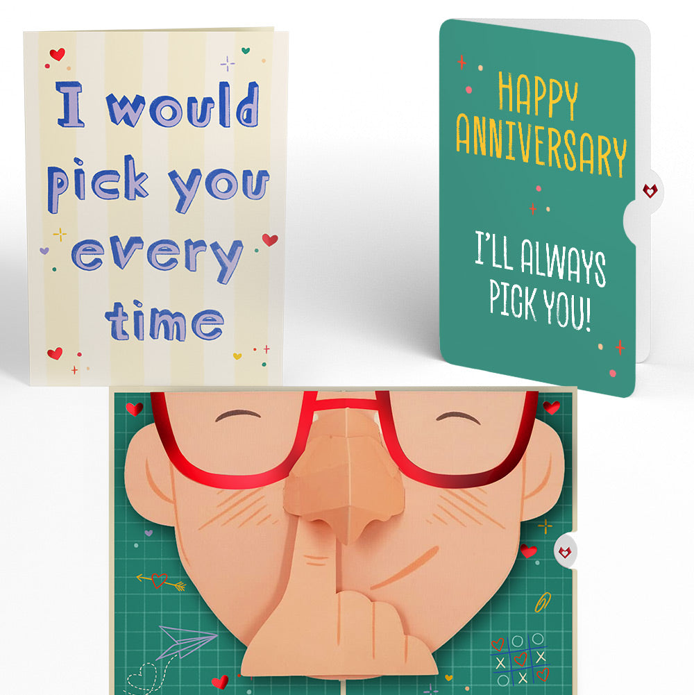 Pick You Every Time Anniversary Pop-Up Card and Sentiment Set