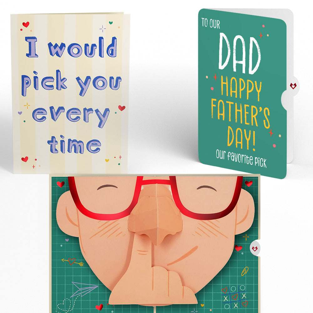 Pick You Every Time Father’s Day Pop-Up Card and Sentiment Set for Dad