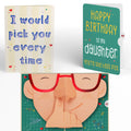 Pick You Every Time Birthday Pop-Up Card and Sentiment Set for Daughter