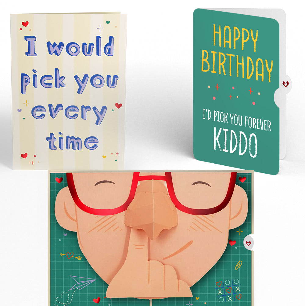 Pick You Every Time Birthday Pop-Up Card and Sentiment Set for Kid
