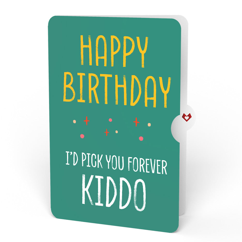 Pick You Every Time Birthday Pop-Up Card and Sentiment Set for Kid
