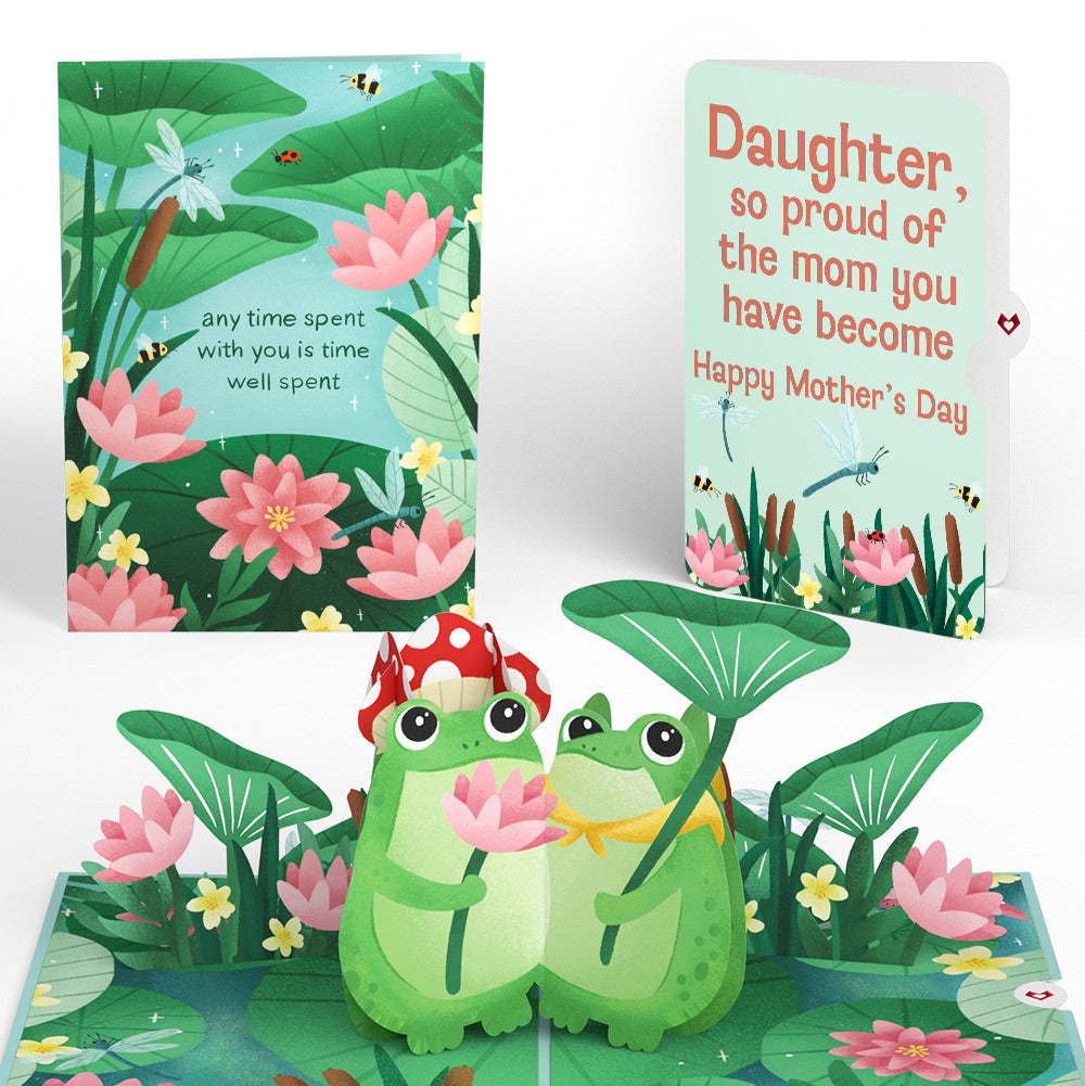 Time Well Spent Frogs Mother’s Day Pop-Up Card and Sentiment Set for Daughter