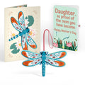 Peaceful Dragonfly Mother’s Day HeartFelt Charm Card™ and Sentiment Set for Daughter