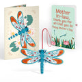 Peaceful Dragonfly Mother’s Day HeartFelt Charm Card™ and Sentiment Set for Mother-in-Law