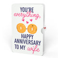 You Are My Everything Bagel Anniversary Pop-Up Card and Sentiment Set for Wife