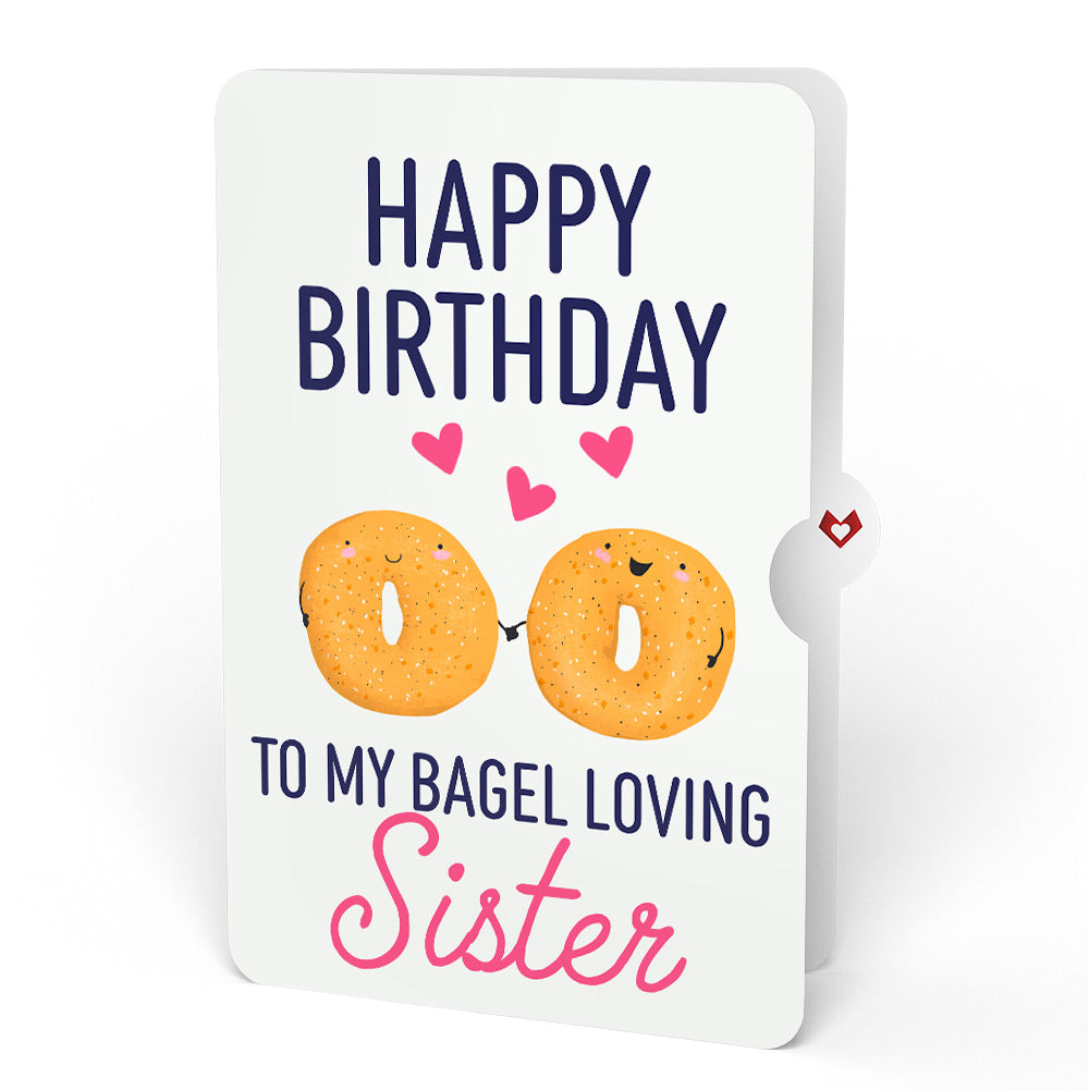 You Are My Everything Bagel Birthday Pop-Up Card and Sentiment Set for Sister