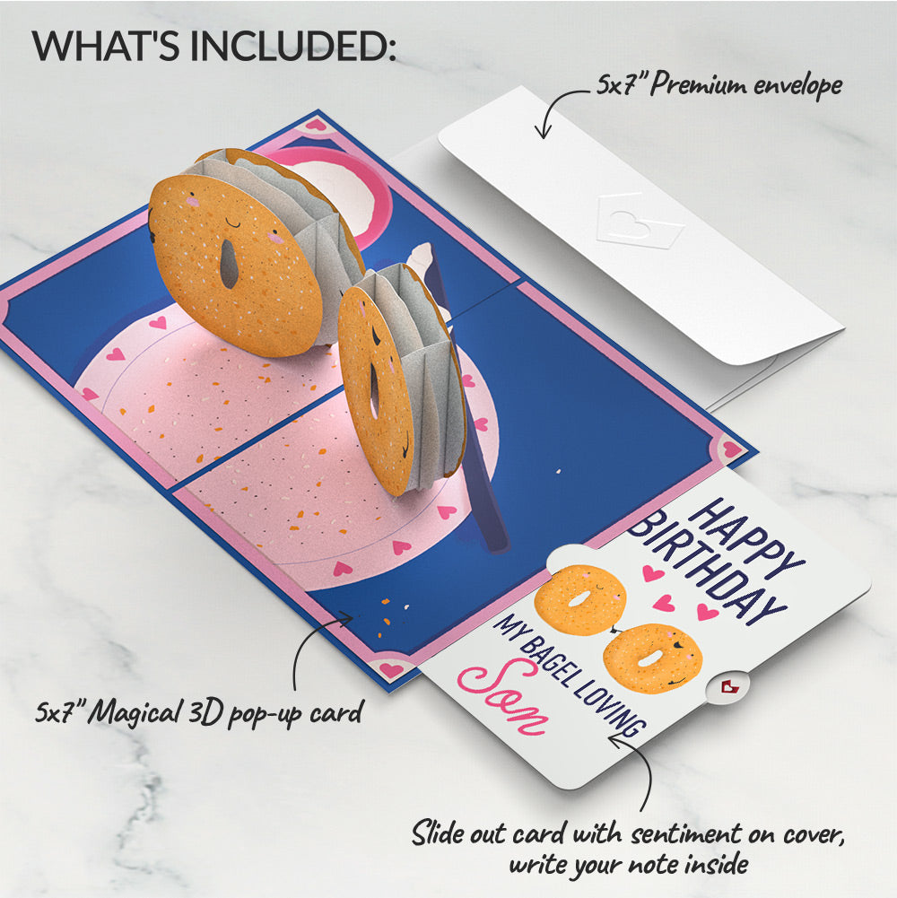 You Are My Everything Bagel Birthday Pop-Up Card and Sentiment Set for Son