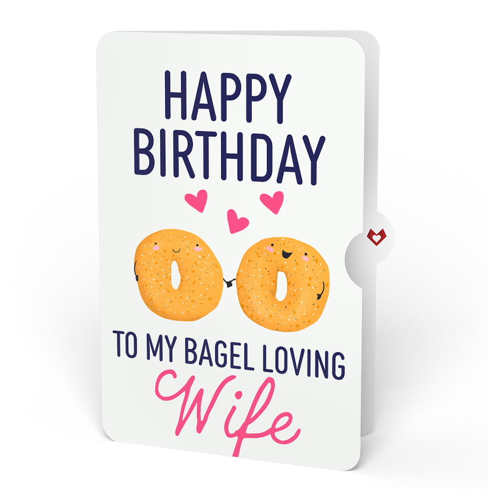 You Are My Everything Bagel Birthday Pop-Up Card and Sentiment Set for Wife