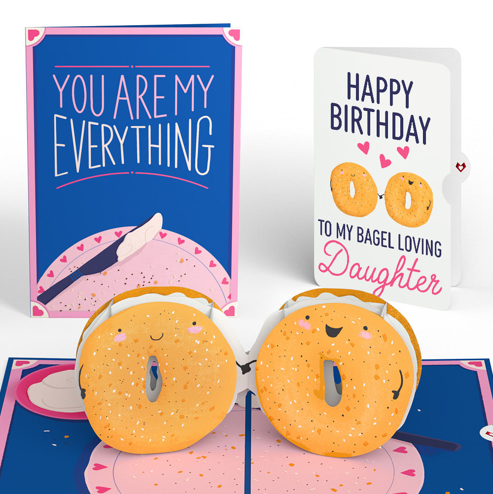 You Are My Everything Bagel Birthday Pop-Up Card and Sentiment Set for Daughter