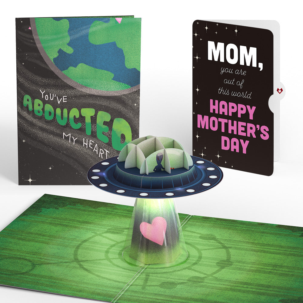 You've Abducted My Heart Mother’s Day Light-Up Pop-Up Card and Sentiment Set for Mom