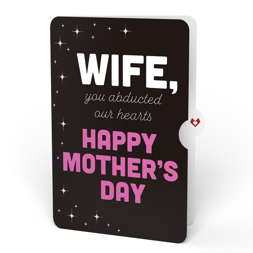 You've Abducted My Heart Mother’s Day Light-Up Pop-Up Card and Sentiment Set for Wife
