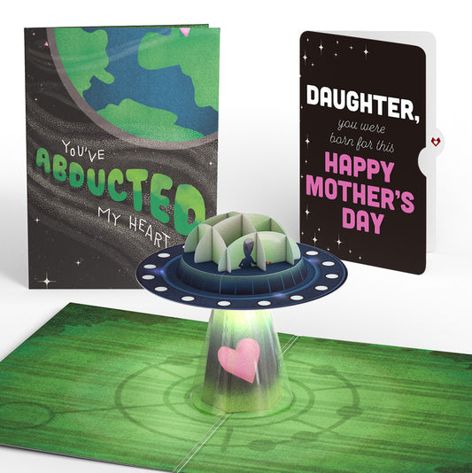 You've Abducted My Heart Mother’s Day Light-Up Pop-Up Card and Sentiment Set for Daughter