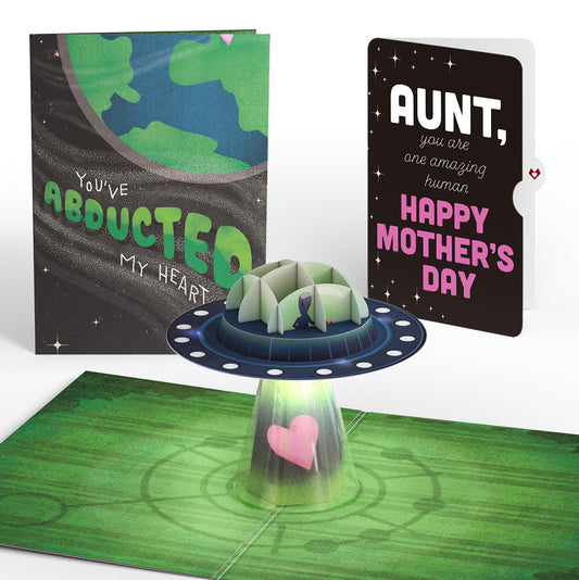 You've Abducted My Heart Mother’s Day Light-Up Pop-Up Card and Sentiment Set for Aunt