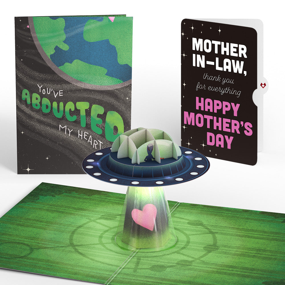 You've Abducted My Heart Mother’s Day Light-Up Pop-Up Card and Sentiment Set for Mother-in-Law