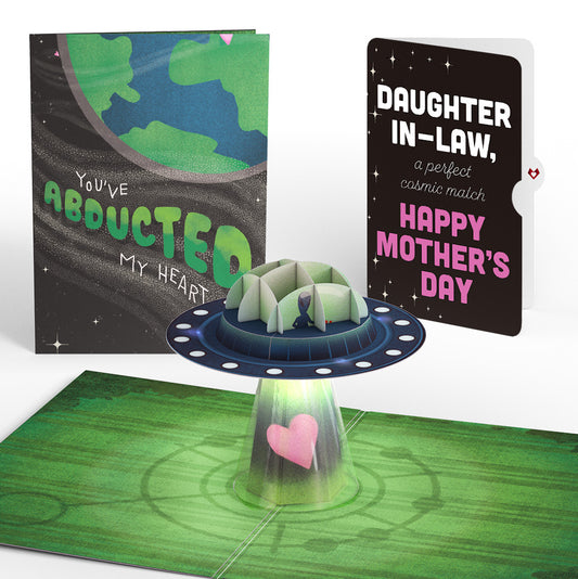 You've Abducted My Heart Mother’s Day Light-Up Pop-Up Card and Sentiment Set for Daughter-in-law