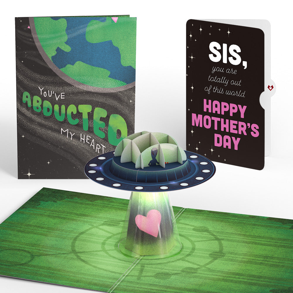 You've Abducted My Heart Mother’s Day Light-Up Pop-Up Card and Sentiment Set for Sister