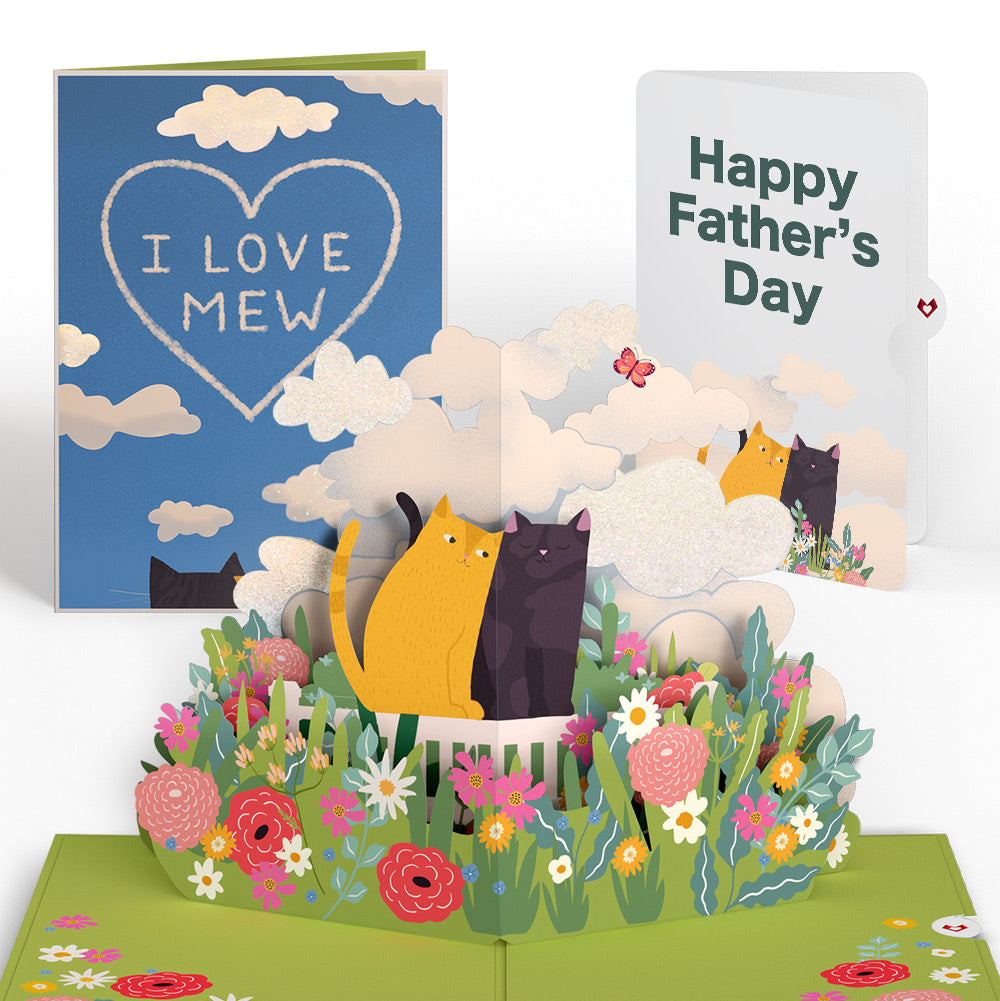 I Love Mew Cats Father’s Day Pop-Up Card and Sentiment Set for Dad