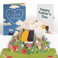 I Love Mew Cats Father’s Day Pop-Up Card and Sentiment Set for Dad