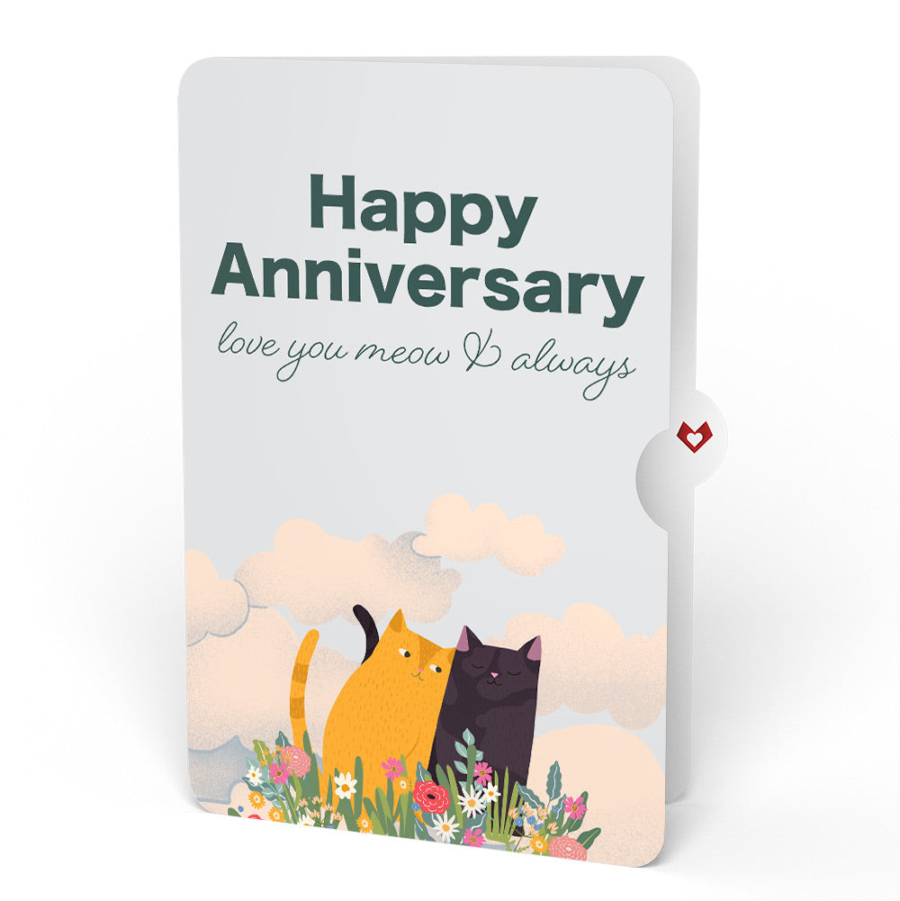 I Love Mew Cats Anniversary Pop-Up Card and Lovey Cats Love You Meow Sentiment Set