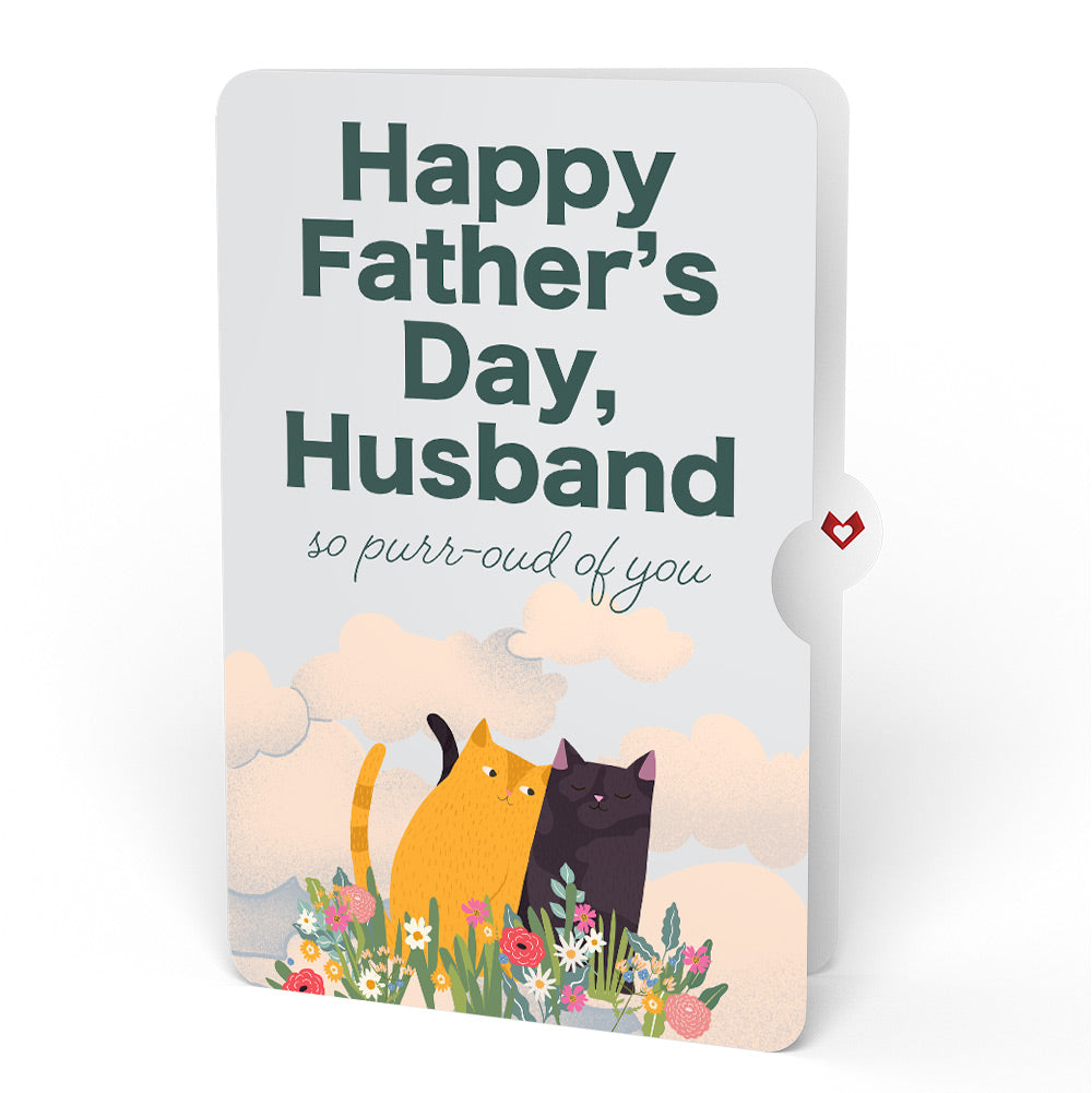 I Love Mew Cats Father’s Day Pop-Up Card and Sentiment Set for Husband