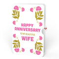 Vintage Floral Love You Heart Anniversary Pop-Up Card and Sentiment Set for Wife