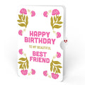 Vintage Floral Love You Heart Birthday Pop-Up Card and Sentiment Set for Best Friend