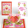Vintage Floral Love You Heart Mother’s Day Pop-Up Card and Sentiment Set