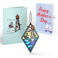 Sunshine and Sea Breezes Lighthouse Mother’s Day Suncatcher Card and Sentiment Set for Mom
