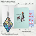 Sunshine and Sea Breezes Lighthouse Mother’s Day Suncatcher Card and Sentiment Set for Mom