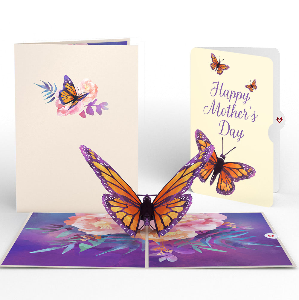 Monarch Butterfly Mother’s Day Pop-Up Card and Sentiment Set for Mom