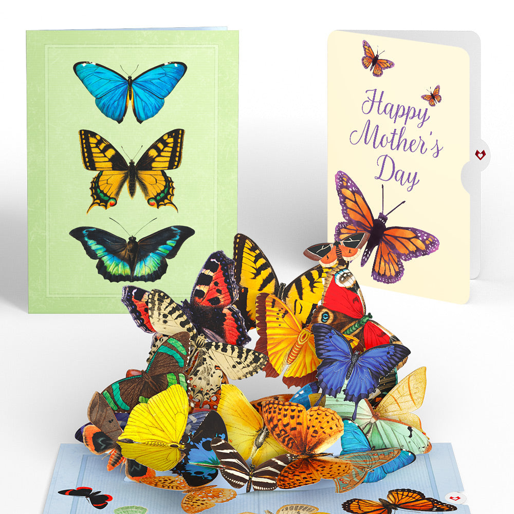 Butterflies in Flight Mother’s Day Pop-Up Card and Sentiment Set for Mom
