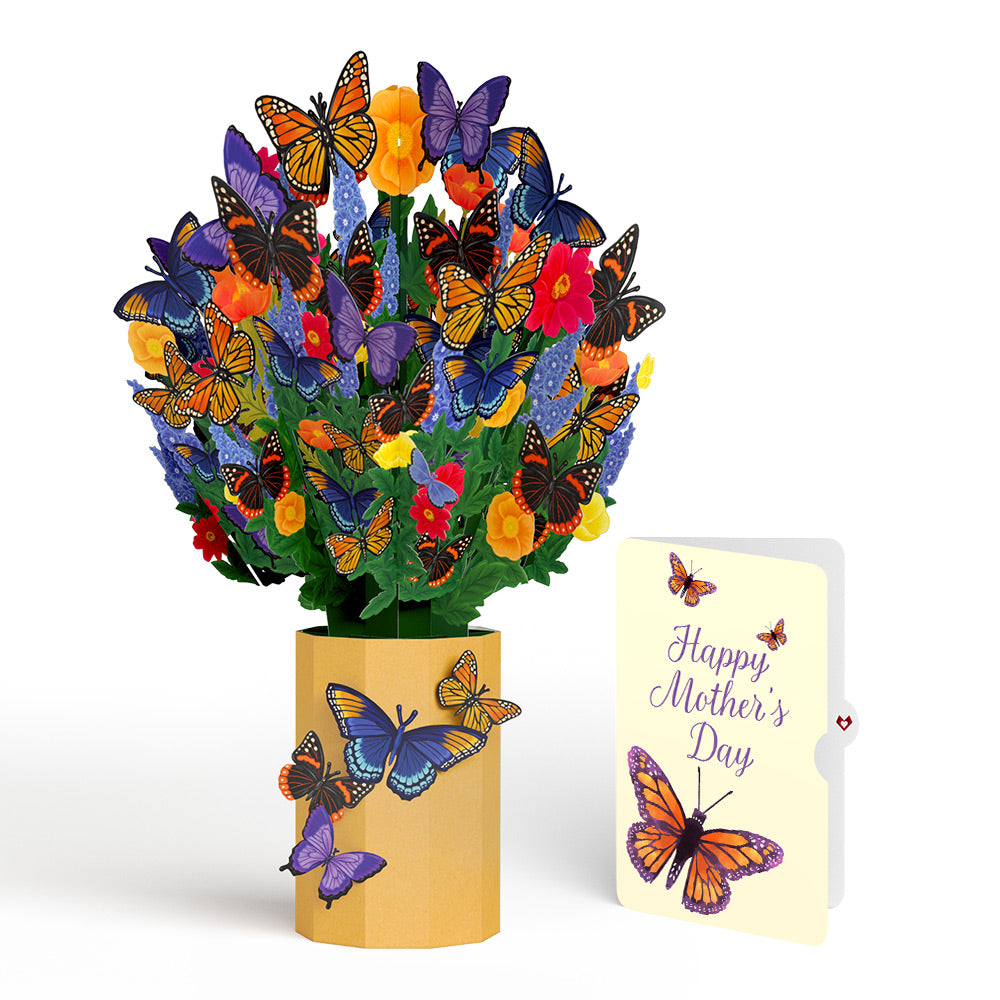 Brilliant Butterfly Mother’s Day Bouquet and Sentiment Set for Mom